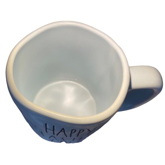 RAE DUNN Happy Easter Y'all Baby Blue Ceramic Mug Artisan Collection Magenta 213 - Picture 5 of 7